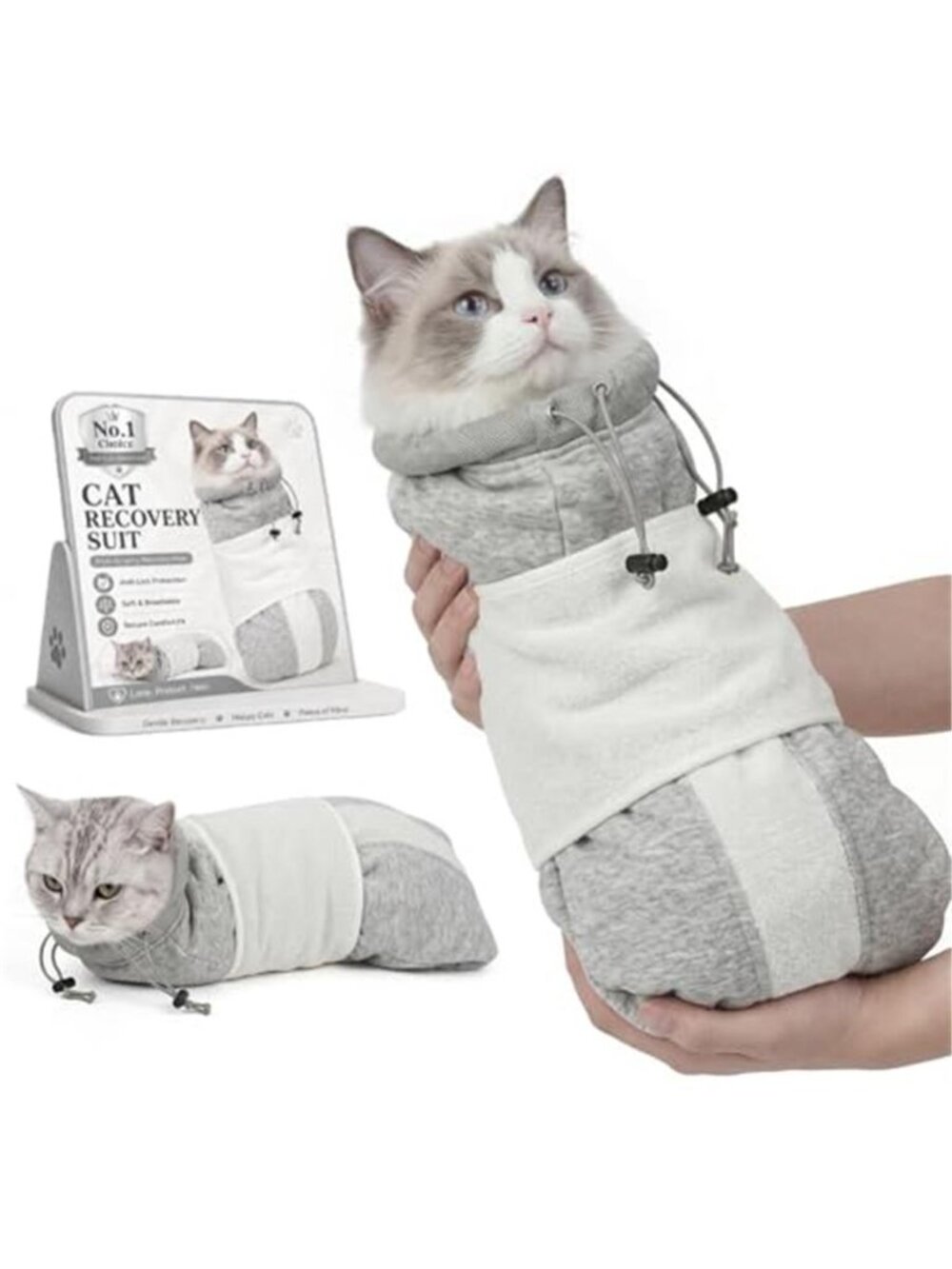 Cat Nail Caps Wrap Holder for Cutting Nails Grooming Bag Swaddle Restraint